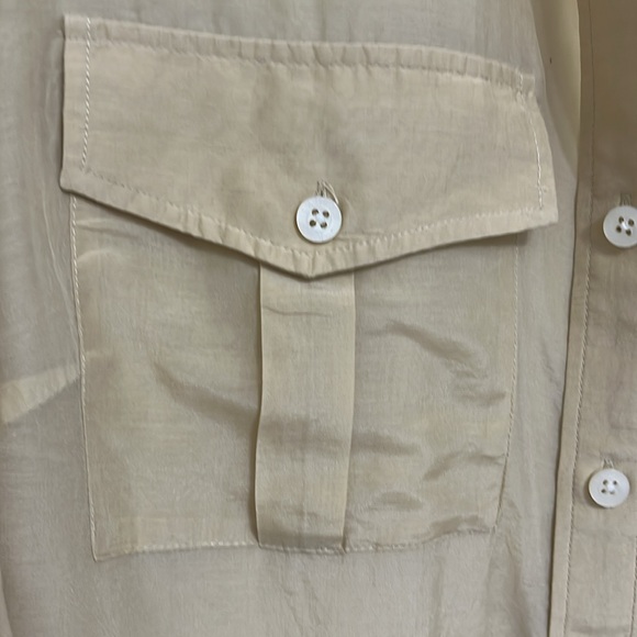 Lauren Ralph Lauren belted safari blouse utility shirt - Picture 4 of 13